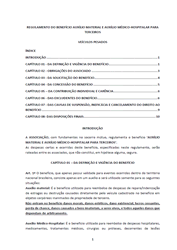 Regulamento do Benefício Auxílio Material e Auxílio Médico Hospitalar para Tereceiros